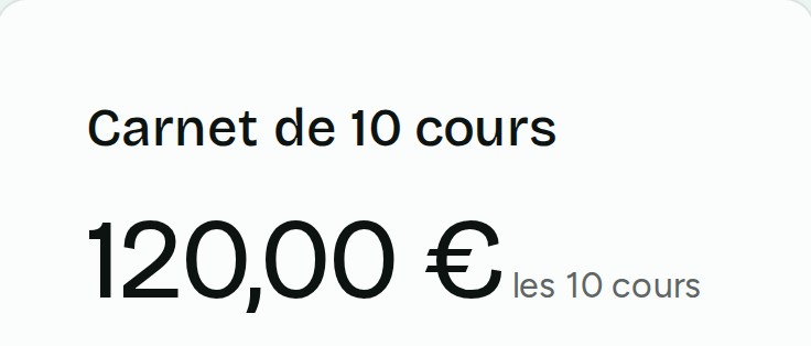 Its 10-class pack, 120 euros